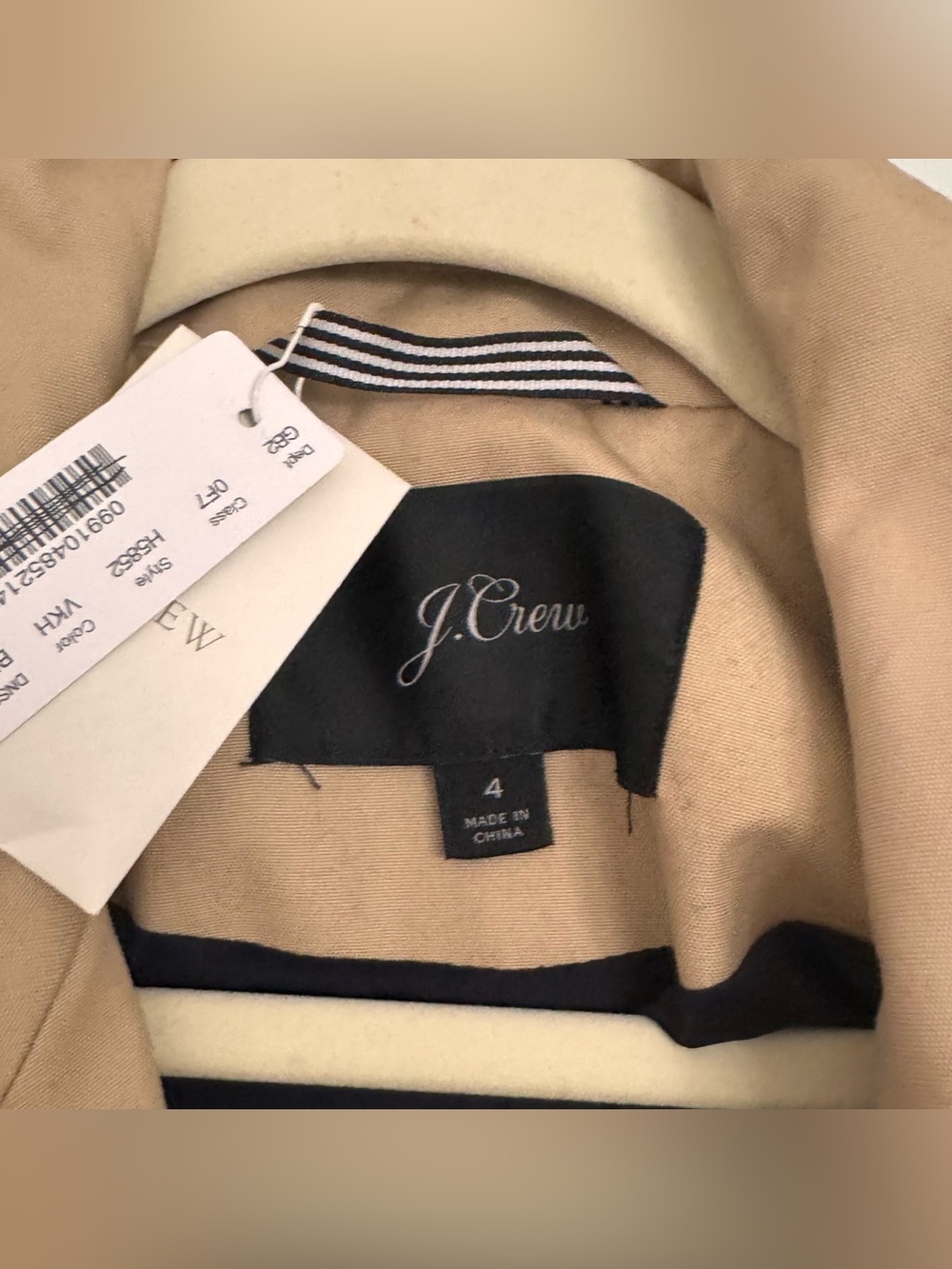 NWT- J. Crew Icon Trench Coat - Picture 6 of 11